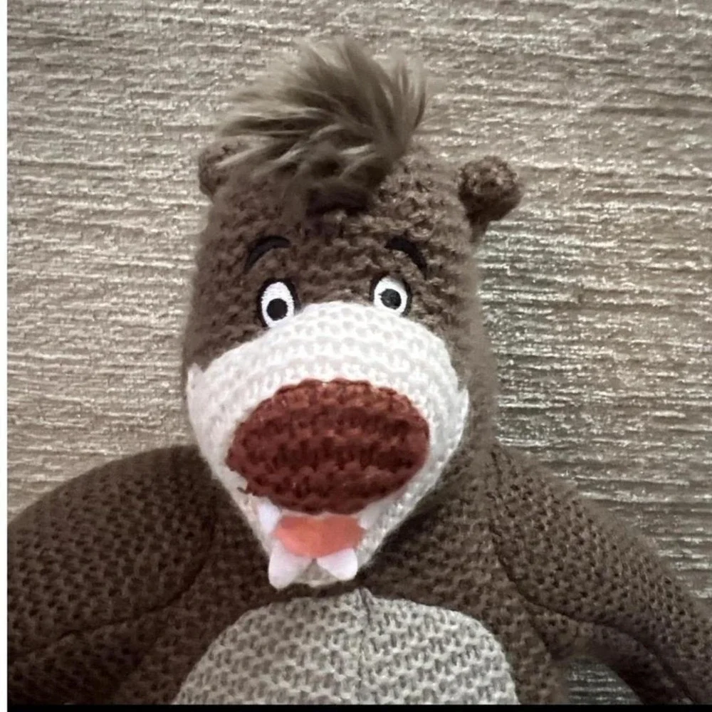 Disney Baloo The Jungle Book Knitted Plush Toy 1957 Limited Edition